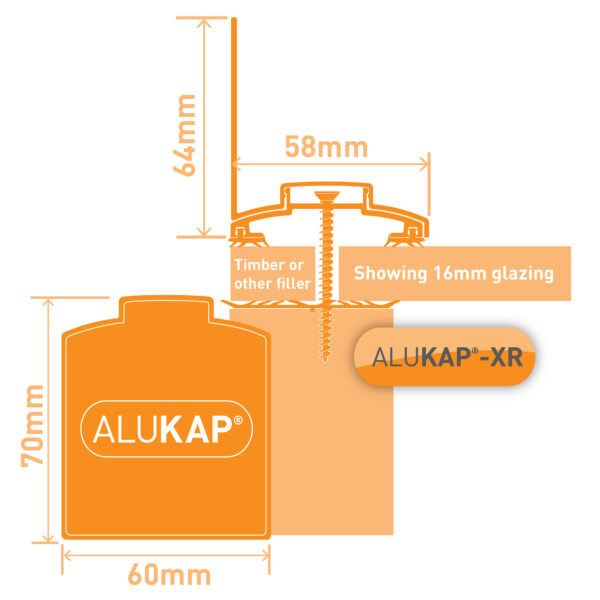 ALUKAP®-XR Aluminium Wall End Bar