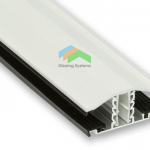 White Rafter Glazing Bars for 10mm to 25mm Polycarbonate Sheet