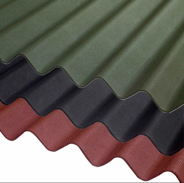 Onduline Bitumen Corrugated Roofing Sheets – Red, Black & Green