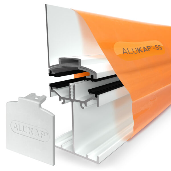 ALUKAP-SS Low Profile Wall End Bar All Sizes
