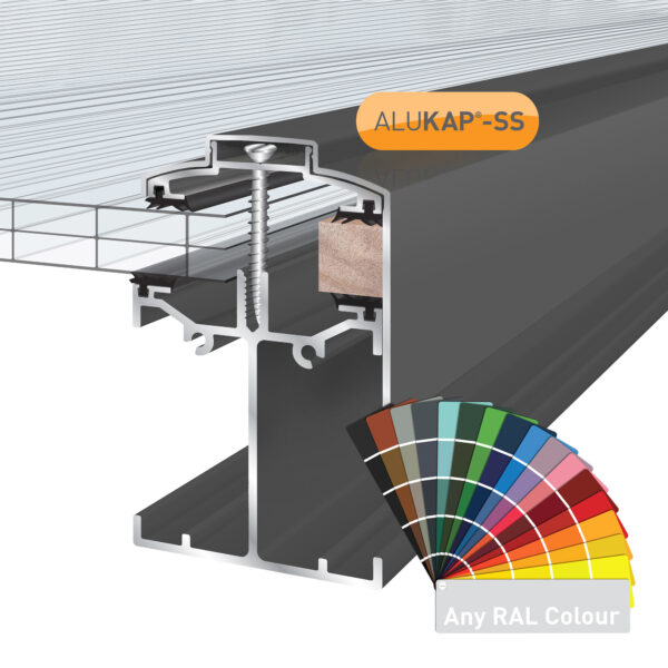ALUKAP® Self Supporting Low Profile Gable End Bar All Sizes