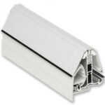 White Gabel End Self Supporting Glazing Bar