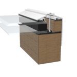 White CAPEX 50 gable end concealed fixings rafter supported glazing bar