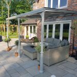 Victorian styled glass roof veranda