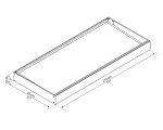 Sophia 2150 Door Canopy in grey with clear panels, showcasing a modern design and durable aluminum frame, enhancing home entrances while providing weather protection.