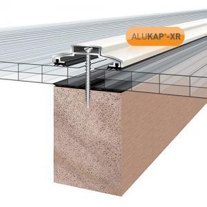 60mm Wide 4.8m Alukap XR Aluminium Rafter Supported Glazing Bar incl end caps (available in any colour)