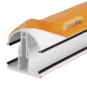 2.5m PVC Capped Snapa Glazing Bar White